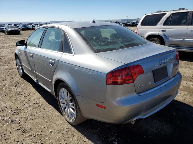 WAUAF78E68A168370 - 2008 AUDI A4 2.0T GRAY photo 3