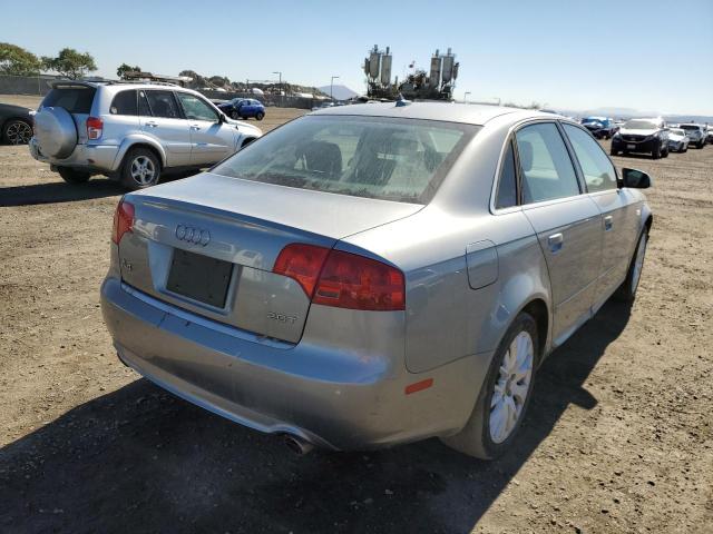 WAUAF78E68A168370 - 2008 AUDI A4 2.0T GRAY photo 4