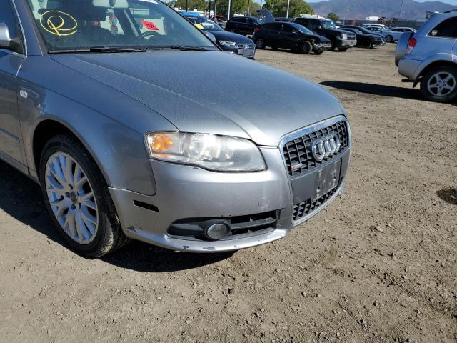 WAUAF78E68A168370 - 2008 AUDI A4 2.0T GRAY photo 9