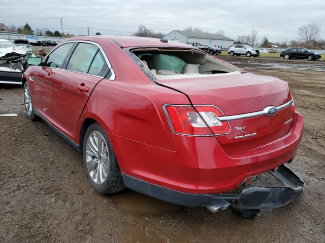 1FAHP2FW8CG114156 - 2012 FORD TAURUS LIM RED photo 2