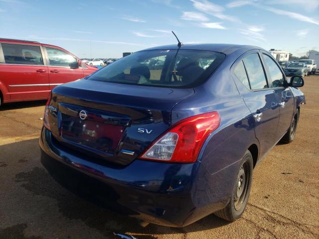 3N1CN7AP3CL856681 - 2012 NISSAN VERSA S BLUE photo 4