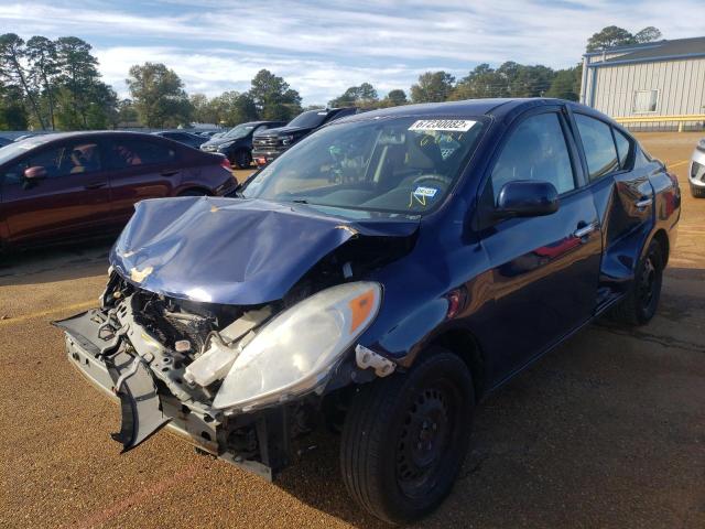 3N1CN7AP3CL856681 - 2012 NISSAN VERSA S BLUE photo 9