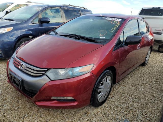 JHMZE2H53AS012281 - 2010 HONDA INSIGHT LX RED photo 2