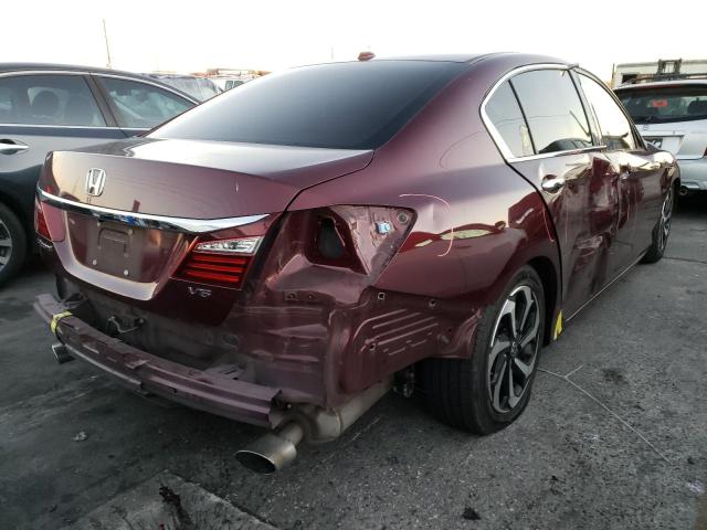 1HGCR3F07GA033174 - 2016 HONDA ACCORD EXL BURGUNDY photo 9