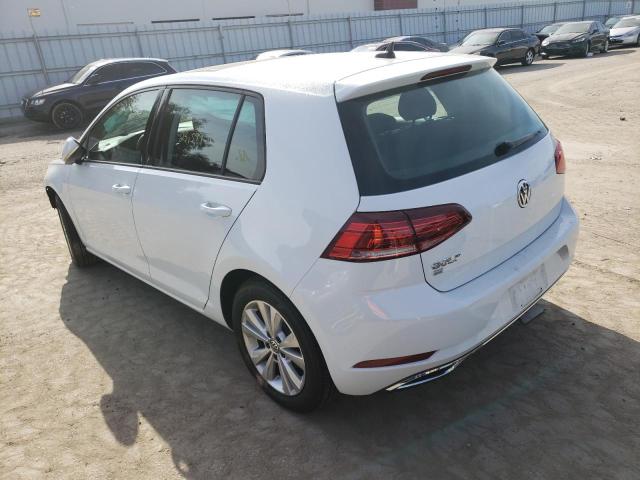 3VWG57AU4KM025149 - 2019 VOLKSWAGEN GOLF S WHITE photo 3