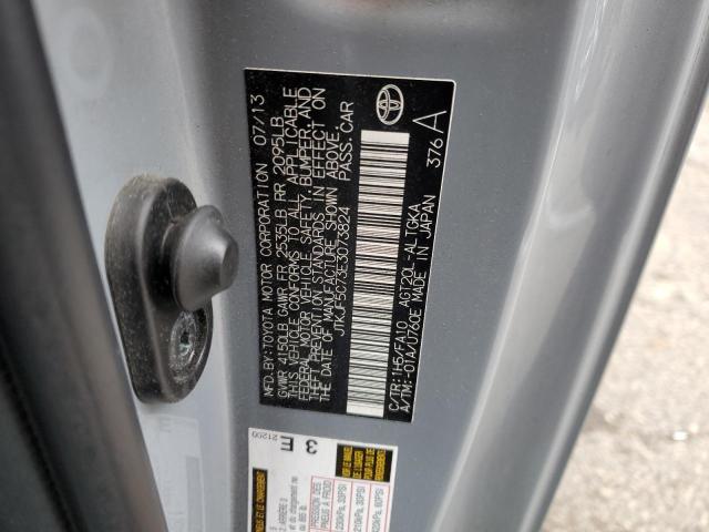 JTKJF5C73E3073824 - 2014 TOYOTA SCION TC GRAY photo 12