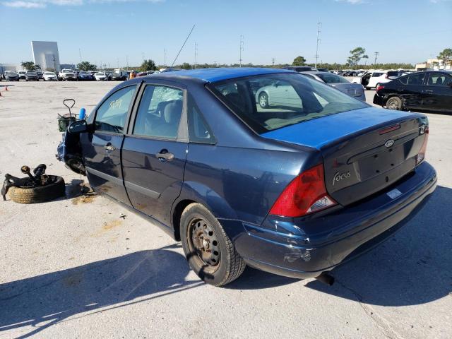 1FAFP33P11W378073 - 2001 FORD FOCUS LX BLUE photo 3