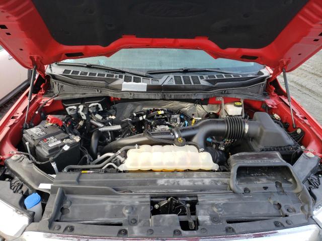1FTEW1EP8MKD07135 - 2021 FORD F150 SUPER RED photo 11