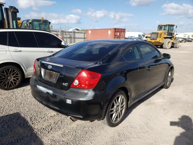 JTKDE167250046720 - 2005 TOYOTA SCION TC BLACK photo 4