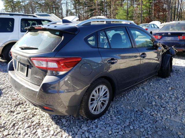 4S3GTAD67J3708238 - 2018 SUBARU IMPREZA PR GRAY photo 4