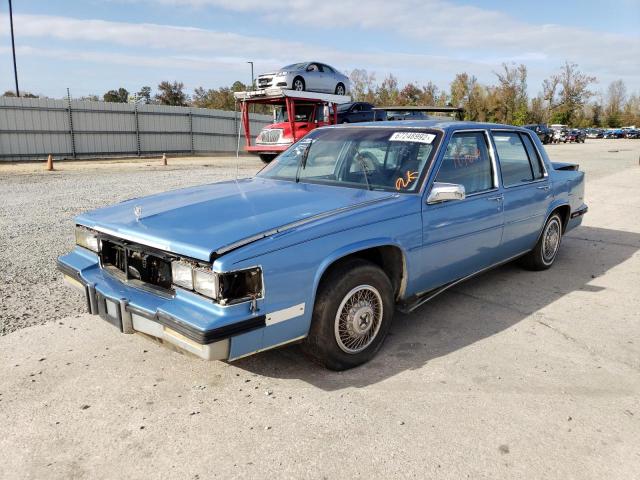 1G6CD6981F4203285 - 1985 CADILLAC DEVILLE BLUE photo 2