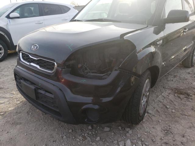 KNDJT2A58C7443736 - 2012 KIA SOUL BLACK photo 9