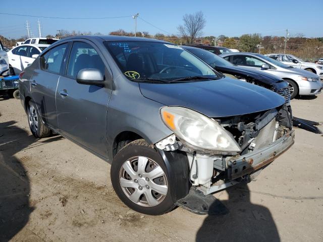 3N1CN7AP2EL815753 - 2014 NISSAN VERSA S S GRAY photo 1