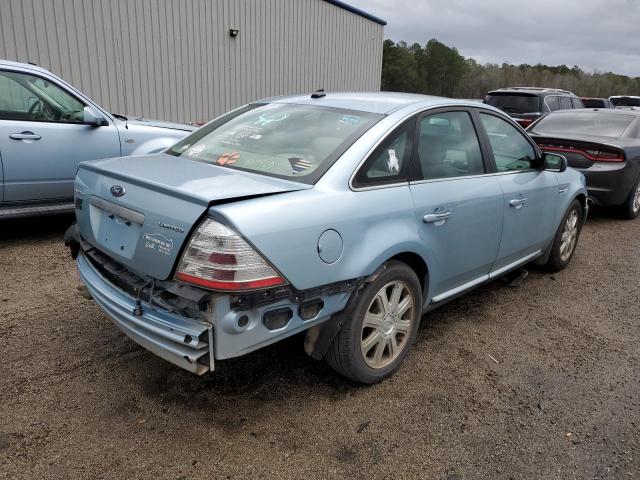 1FAHP25W48G180163 - 2008 FORD TAURUS LIM BLUE photo 4