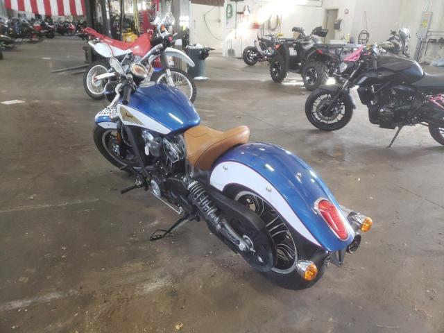 56KMSA002J3138778 - 2018 INDIAN MOTORCYCLE CO. SCOUT ABS BLUE photo 3
