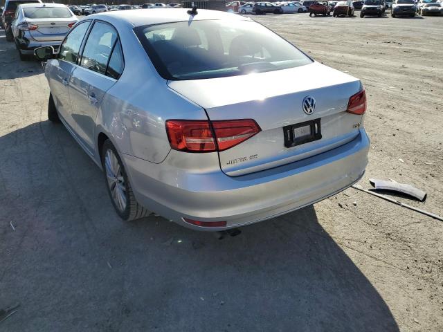 3VWD17AJ0FM269763 - 2015 VOLKSWAGEN JETTA SILVER photo 3