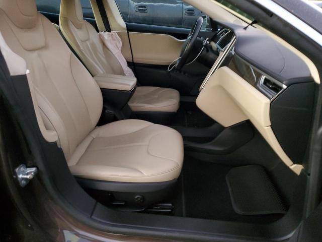 5YJSA1DN5DFP13520 - 2013 TESLA MODEL S Marrón foto 5