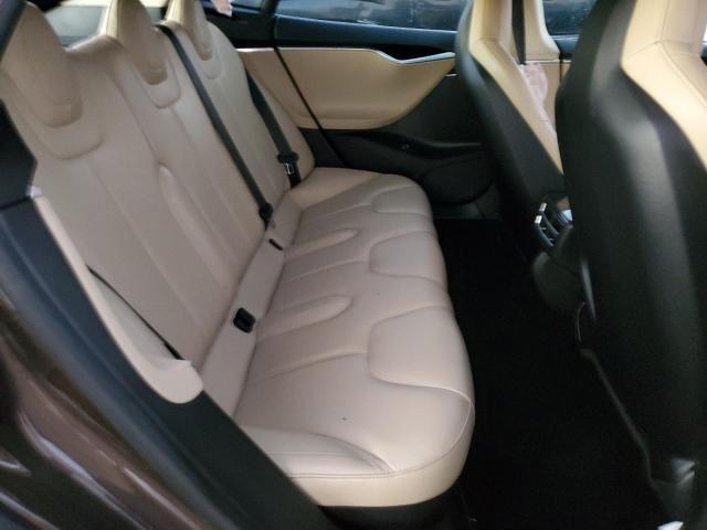 5YJSA1DN5DFP13520 - 2013 TESLA MODEL S Marrón foto 6