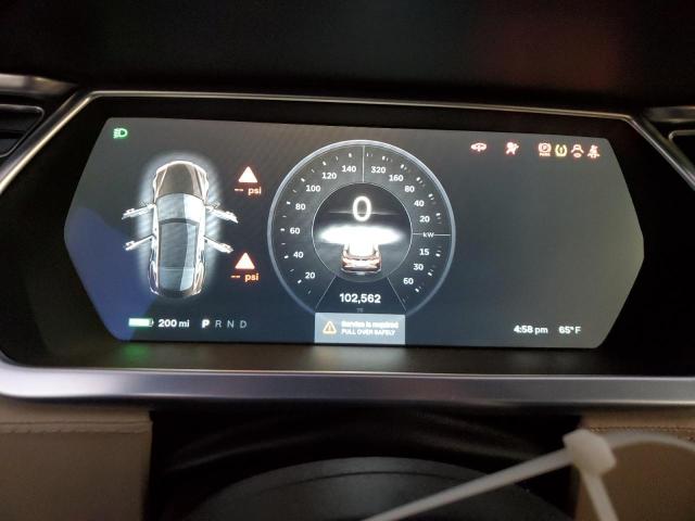 5YJSA1DN5DFP13520 - 2013 TESLA MODEL S Marrón foto 8