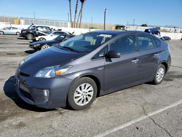 JTDKN3DPXE3050638 - 2014 TOYOTA PRIUS PLUG GRAY photo 1