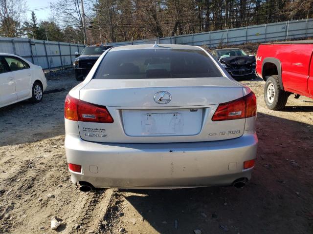 JTHCK262672013926 - 2007 LEXUS IS 250 SILVER photo 6