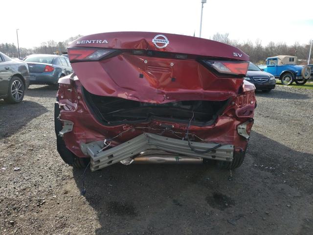 3N1AB8CV0LY280522 - 2020 NISSAN SENTRA SV RED photo 6