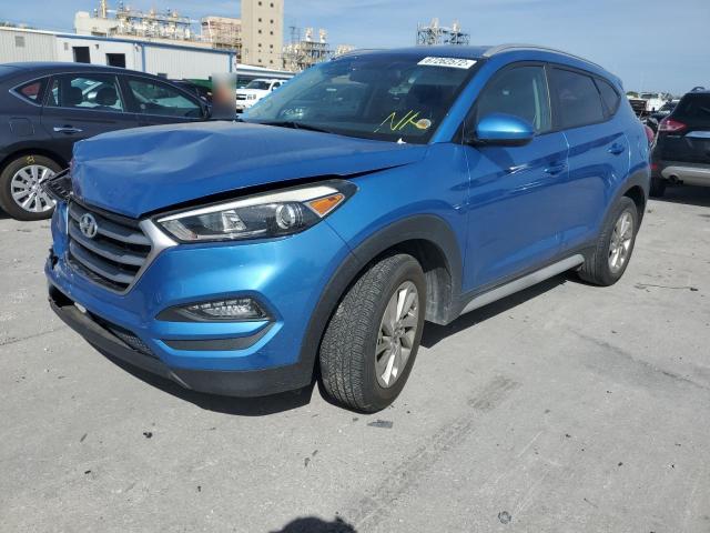 KM8J33A40JU596876 - 2018 HYUNDAI TUCSON SEL BLUE photo 2