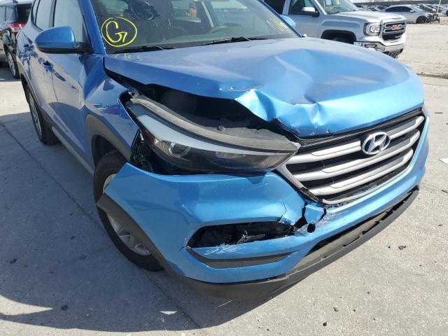 KM8J33A40JU596876 - 2018 HYUNDAI TUCSON SEL BLUE photo 9