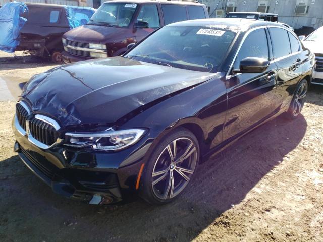 3MW5R1J07M8C16470 - 2021 BMW 330I BLACK photo 2