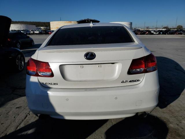 JTHBC96S795017969 - 2009 LEXUS GS 450H WHITE photo 6