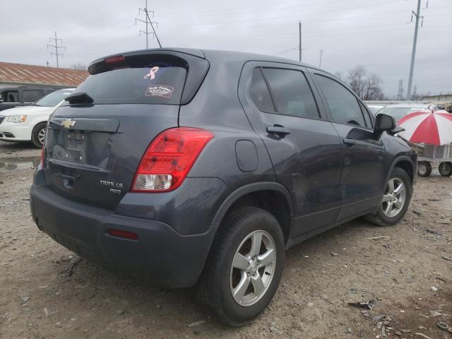 3GNCJNSB8GL268546 - 2016 CHEVROLET TRAX LS GRAY photo 4