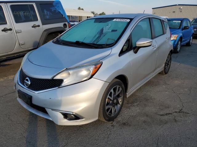 3N1CE2CP2FL448161 - 2015 NISSAN VERSA NOTE SILVER photo 2