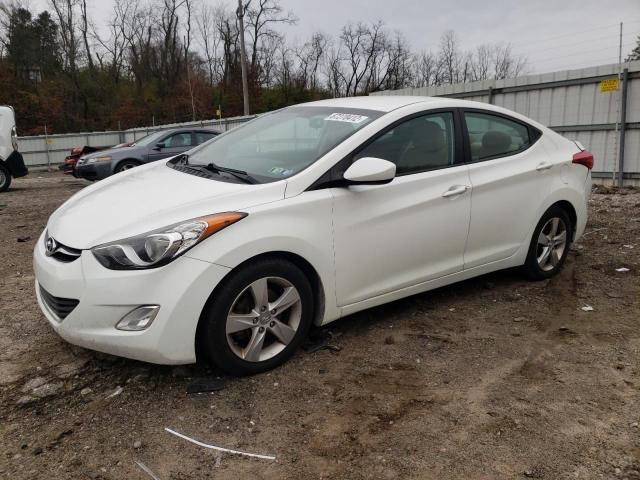 5NPDH4AE4DH440842 - 2013 HYUNDAI ELANTRA GL WHITE photo 1