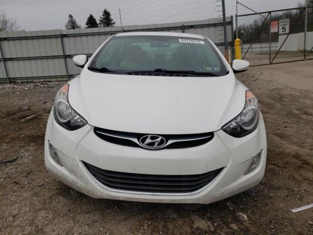 5NPDH4AE4DH440842 - 2013 HYUNDAI ELANTRA GL WHITE photo 5