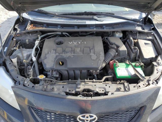 1NXBU4EE2AZ189362 - 2010 TOYOTA COROLA BLACK photo 11