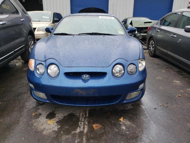 KMHJG35F41U238907 - 2001 HYUNDAI TIBURON BLUE photo 5