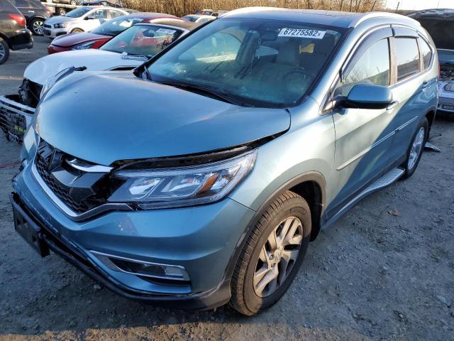 2HKRM4H78GH681705 - 2016 HONDA CR-V EXL TEAL photo 1