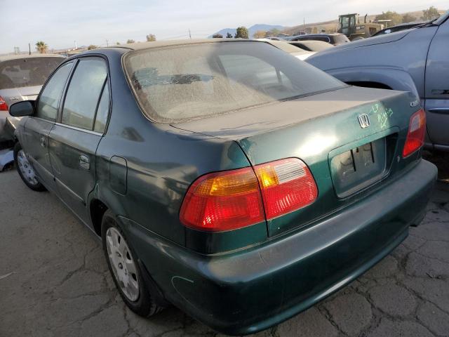 2HGEJ6613XH512090 - 1999 HONDA CIVIC BASE GREEN photo 2