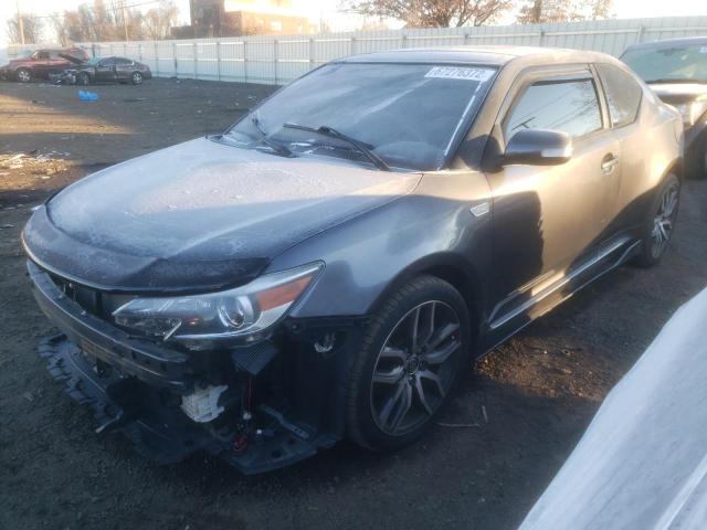 JTKJF5C76F3093700 - 2015 TOYOTA SCION TC GRAY photo 1