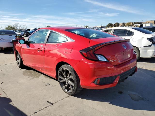 2HGFC4B86KH306275 - 2019 HONDA CIVIC SPOR RED photo 2