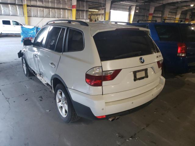 WBXPC93408WJ18845 - 2008 BMW X3 3.0SI WHITE photo 3