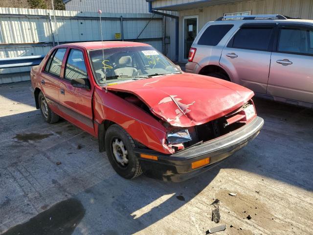 1B3XP28D2MN568077 - 1991 DODGE SHADOW AME RED photo 1