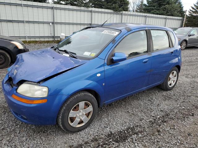 KL1TD66618B027554 - 2008 CHEVROLET AVEO BASE BLUE photo 1