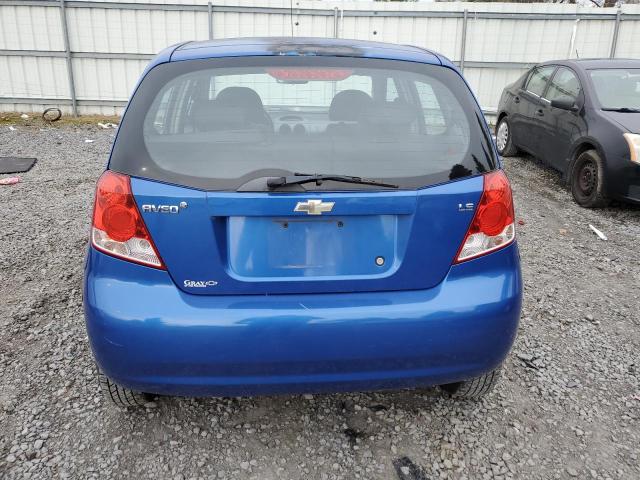 KL1TD66618B027554 - 2008 CHEVROLET AVEO BASE BLUE photo 6