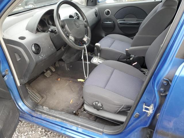 KL1TD66618B027554 - 2008 CHEVROLET AVEO BASE BLUE photo 7