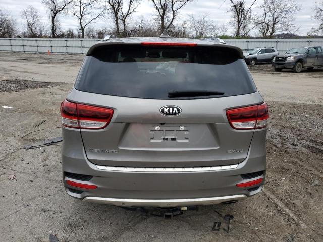 5XYPKDA56JG419315 - 2018 KIA SORENTO SX SILVER photo 6