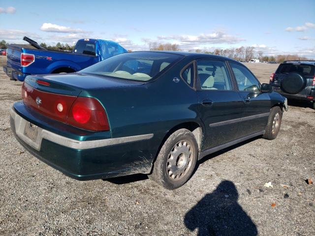 2G1WF52E719260278 - 2001 CHEVROLET IMPALA GREEN photo 3