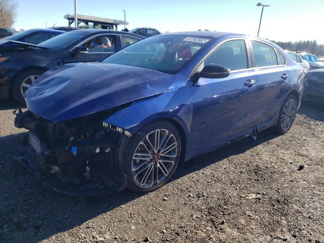 3KPF44AC3ME333210 - 2021 KIA FORTE GT BLUE photo 1