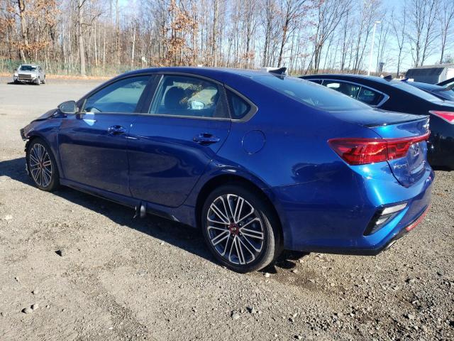 3KPF44AC3ME333210 - 2021 KIA FORTE GT BLUE photo 2