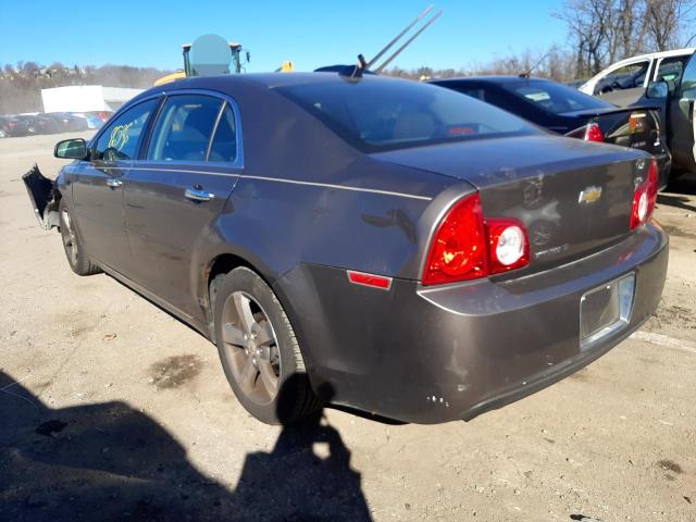 1G1ZC5E04CF105736 - 2012 CHEVROLET MALIBU 1LT გრაფიტი ფოტო 3